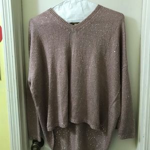 pink sequined sweater